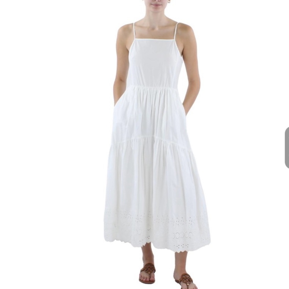 Sea New York Cotton Cami Tiered Maxi Dress, Size 2 (S)